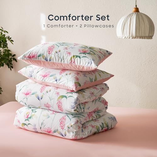 Wake In Cloud B0082-BZ3-250-Q(M) Floral Comforter Set thumb #6