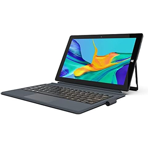 AWOW Windows Tablet, 10.1 inch Tablet Windows 10 Home Intel Celeron N4120, 2-in-1 Laptops Touchscreen 6GB LPDDR4 128GB SSD Laptop with Removable Keyboard Touch Pen 2.4G + 5G WiFi Bluetooth IPS HDMI Cover