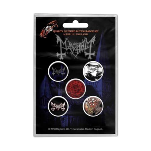 MAYHEM badge pack - 5 x 25mm buttons