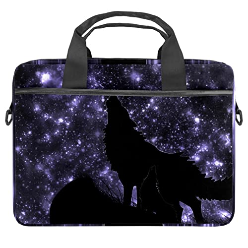 Sacoche ordinateur 13.3 pouces pour le bureau et les cours motif loup sauvage