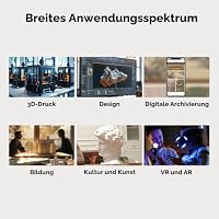 3DMakerpro Moose 3D Scanner für 3D Drucker, Handheld mit 0,03mm & KI Farbe – Ansicht 6