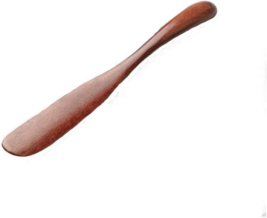 Natural Wooden Butter Spreader Butter Knife Kitchen Utensils for Jam, Cheese, Bagels, Sandwiches, Bread, Cake, Breakfast, Condiment(1 Pcs,brown)