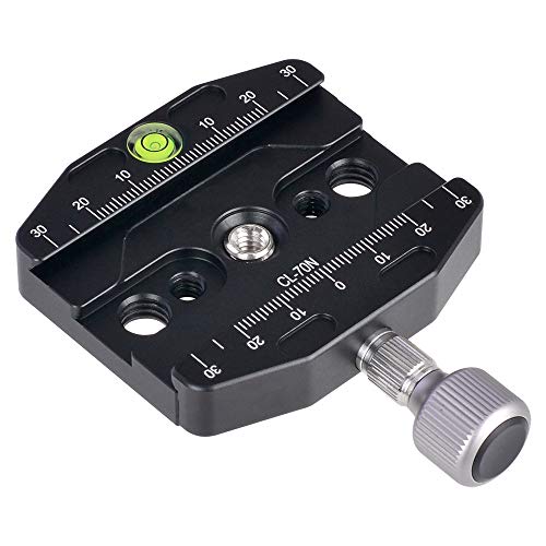 Moveski CL-70N Quick Release Clamp with Aluminum Alloy for Quick Release Plate Tripod