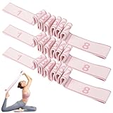 3er-Pack Fitness-Widerstandsbänder, nummerierte Widerstandsbänder mit Zahlen, 8-teiliges elastisches Trainingsgerät für Dehnübungen, Yoga und Pilates, geeignet für Profis und Anfänger