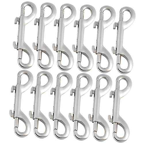Crochets snap trigger double tête pour laisse de chien, mousqueton sangle zinc Hohopeti robuste