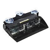 AMBOTHER Amber 240 LED Law Truck Car Enforcement Emergency Hazard Beacon Warning Police LED Mini Bar Snow Plow Safety Flash Strobe Light, Roof Mount with Magnetic Base 12V Waterproof