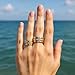 Women's Stackable Ring Set of 6 piece Gold Silver Ring, featuring cute and fashionable jewelry in gold and silver, small and simple design, perfect for women daily commuting, travel, and dating wear (8)