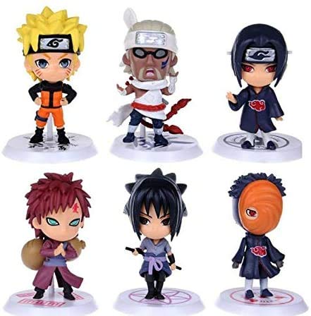 6pcs/set Naruto Good PVC Anime 19th Generation Naruto Model Toy Action figure For Decoration Collection Gift