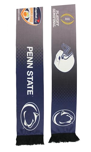 Official 2025 College Football Playoff Orange Bowl Matchup Notre Dame vs Penn State Printed Scarf 1-9-25, LLC3
