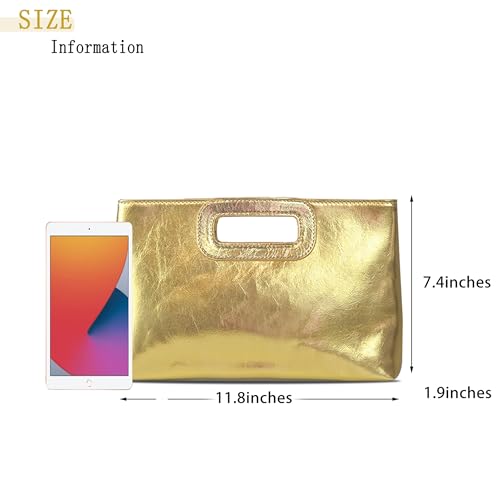 Image of Top Handle Straw Clutch Purses for Women Summer Evening Handbag Vacation Handbags Raffia Woven Beach Bags