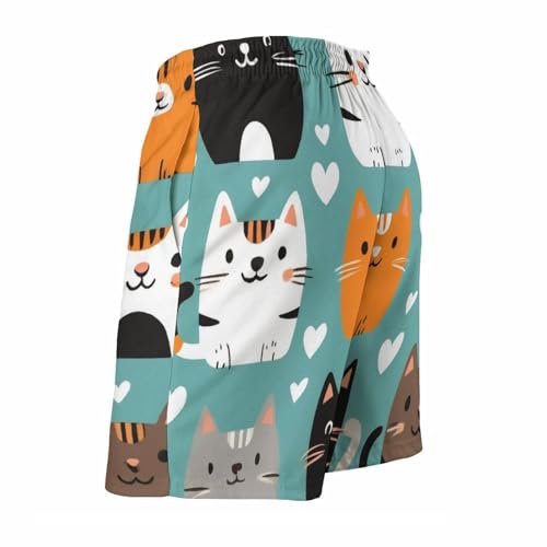 Mens Board Shorts 5 Sizes, Casual Swim Beach Shorts Quick Dry Mesh Lining Swimming Trunks4