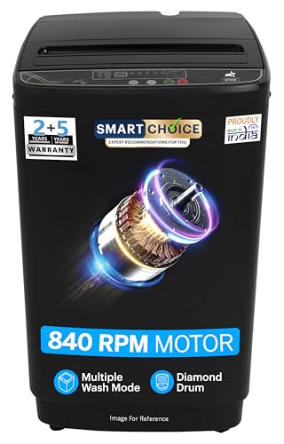 Image of OG Star Smart Choice 8.5 Kg Fully Automatic Top Load Washing Machine | 840 RPM Motor | Multiple Wash Modes | Air Dry | Diamond Drum | Smart Water Level | Powerful Performance