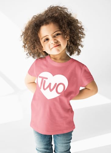 2nd Birthday Shirts Girls Heart Toddler Girl Outfit 2 Year Old Shirt Two Happy Bday Second Gift tee3