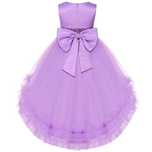 Girls Dress Set Bridesmaid Wedding Princess Children's Birthday Ball Party Show Evening2