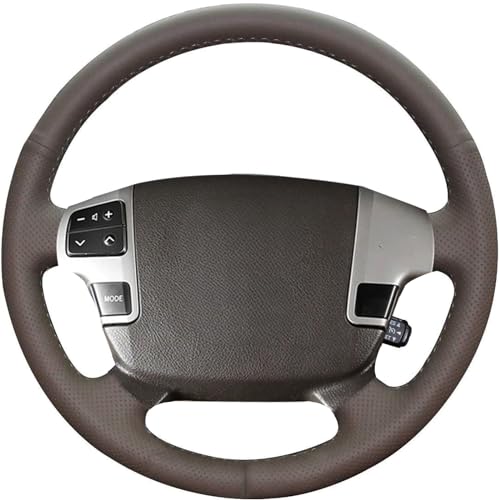 JI Loncky cobertores de Volante de Cuero Genuino para Toyota Land Cruiser/2007 2008 2009 2010 2011 2012 2013 Toyota Tundra/2008 2009 2010 2011 2012 2013 Toyota Sequoia Accesorios