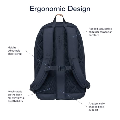 Beckmann Urban Backpack 30L grand sac à dos ordinateur imperméable bleu - 4