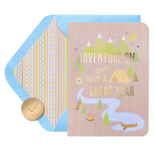 Carte pop-up Papyrus anniversaire pour exprimer votre affection avec le motif Adventure On