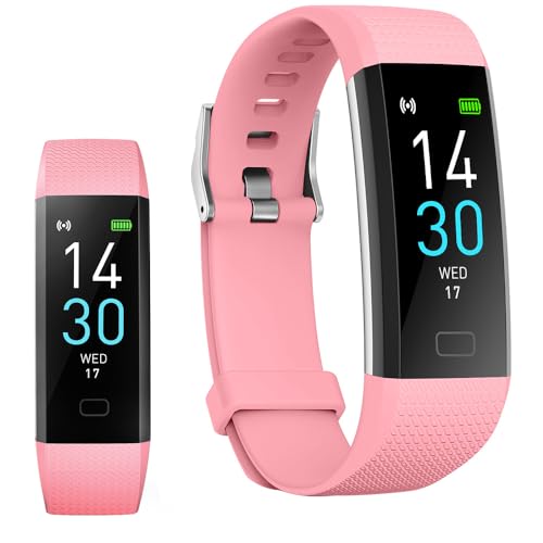 Fitness Tracker with Blood Pressure Heart Rate Blood Oxygen Monitor, Activity Tracker Smart Watch Sleep Monitor, Health Tracker Step Counter Pedometer for Kids Man Women