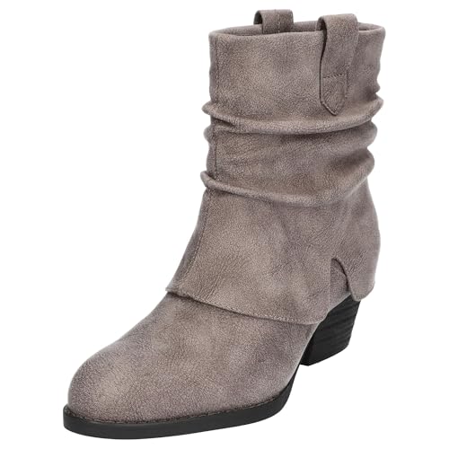 Bella Vita Women's Twyla Boots, Grey, 12 Wide