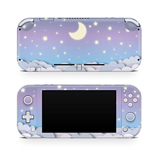 Tacky design Nuvole pelle per Nintendo switch lite pelle, Pastello Starry interruttore lite copertura Viola Cielo Vinile 3m luna Full wrap interruttore lite accessori