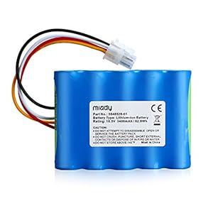 Miady Mähroboter Ersatzakku (3400mAh) Kompatible mit Gardena Sileno R100Li, R130Li, R160Li, Husqvarna Automower 310,315, 584 82 28-01, 584 82 28-02, 584 85 28-01, 589 58 62-01