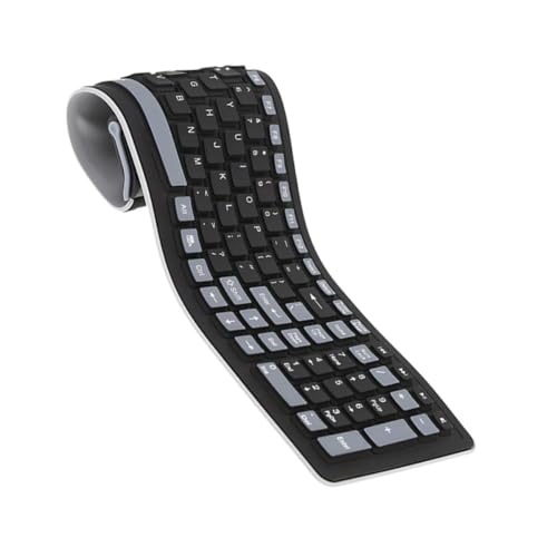 Clavier sans fil pliable 107 touches résistant aux liquides