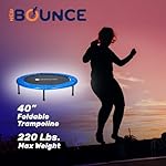 New-Bounce Mini Trampoline - Foldable Trampoline for Children and Adults - Fitness Rebounder Trampoline - Holds Up to 150-220 Lbs - Image 5