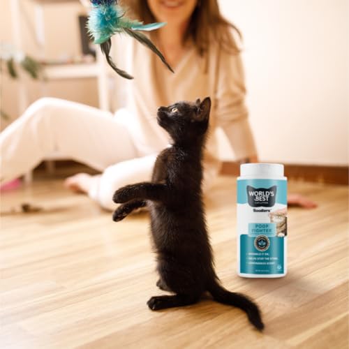 WORLD'S BEST CAT LITTER® Boosters™ Poop Fighter® | Natural and Sustainable Cat Litter Additive | Eliminates Poop, Urine, and Ammonia Odors | Botanical Blocker™ Technology | 18 oz Canister - Image 6