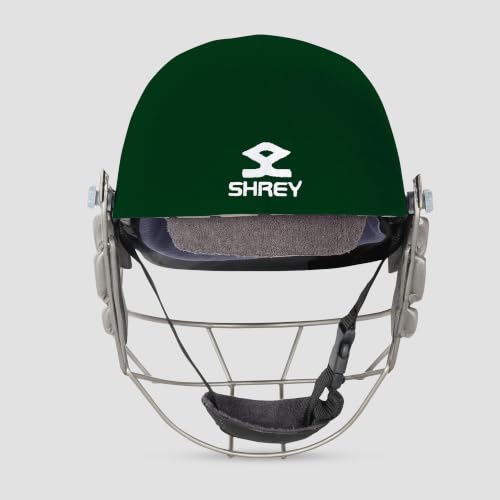 Image of SHREY Pro Guard Stainless Steel 2.0 Batting Cricket Helmet for Men's (Green, M)