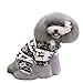QIYUN.Z Casual Four Legs Black White Velvet Snow Deer Christmas Hoodie Dog Sweater Winter Warm Coat