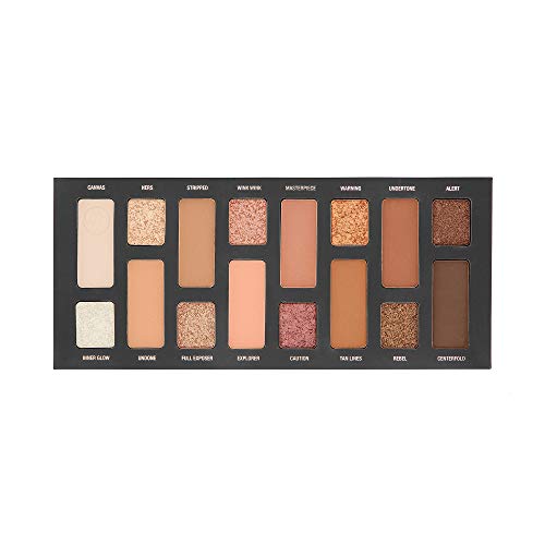 W7 Nudification Pressed Pigment Palette - 16 High Impact Nude Colors - Flawless Long-Lasting Glam Makeup #TOP5