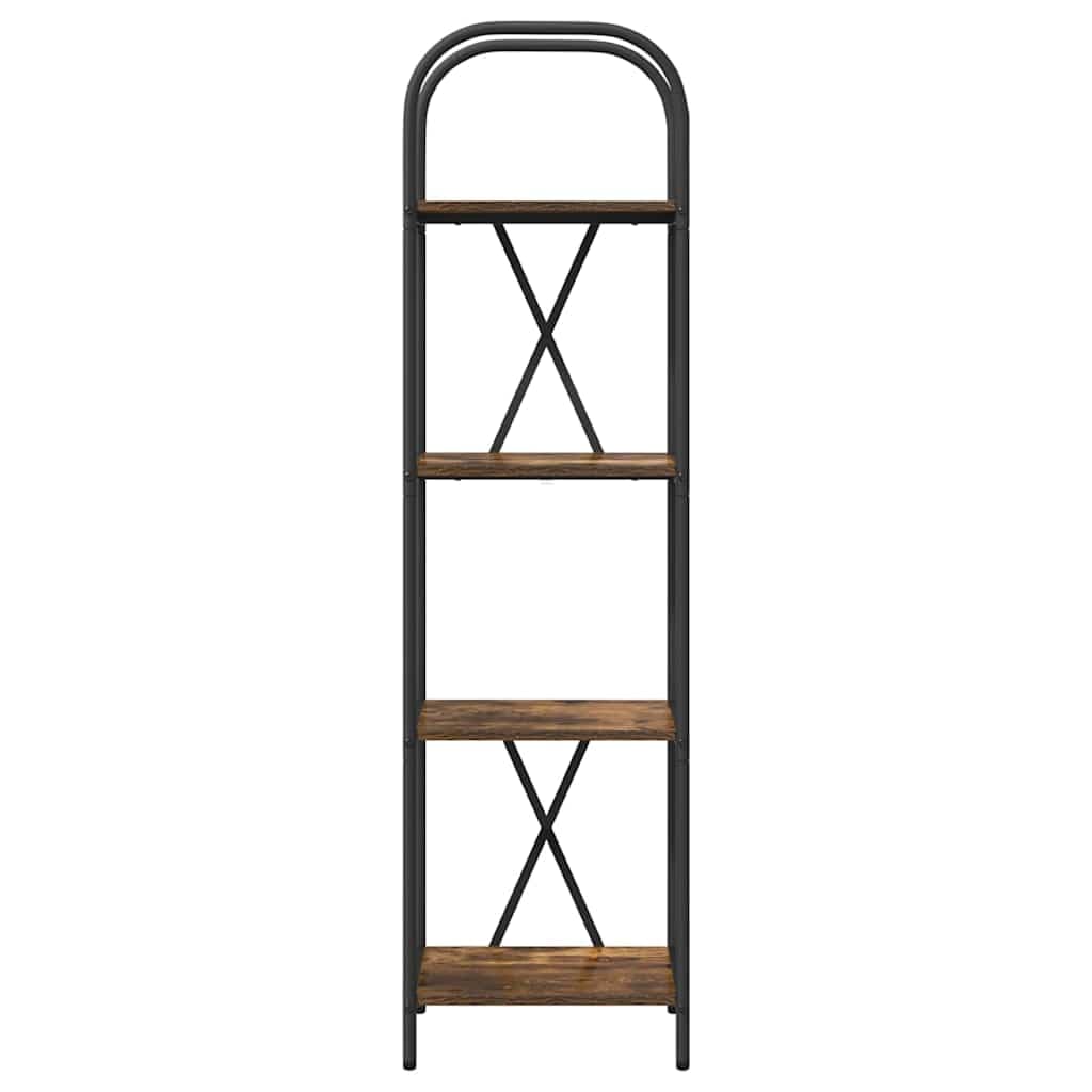 Libreria a 4 ripiani, 40 x 30 x 146 cm, in legno, design moderno, per soggiorno, ufficio, camera da letto, decorazione