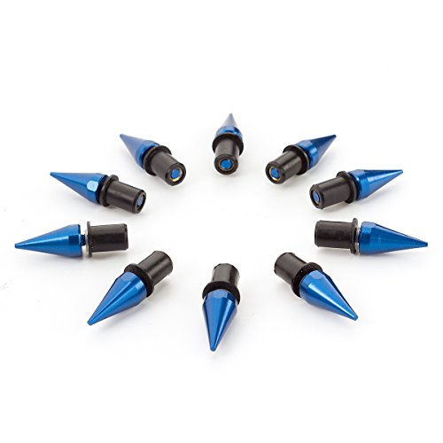 Rzmmotor - Set di 10 viti per parabrezza moto, 5 mm, per Honda Ducati, Suzuki, Kawasaki, Yamaha