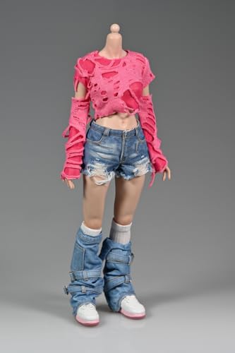 Vêtements pour figurine PH TBL 1/6 sweat à capuche rose - 4