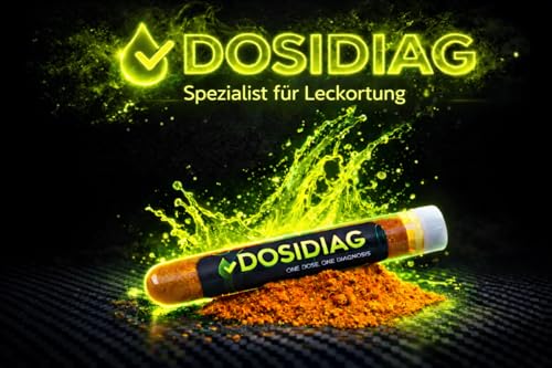 DOSIDIAG Uranin | Intensiver Markierungsfarbstoff zur Lecksuche: Pool, SPA, Sanitär, Dach, Auto | Fluorescein | Leckortung