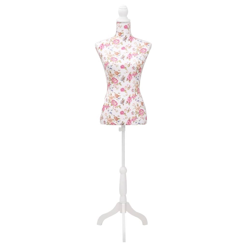 Generico Busto Sartoriale Donna Manichino Cottone Bianco con Rose,Casa e Giardino,Forniture domestiche,Immagazzinamento e organizzazione,Abbigliamento e sistemazione negli armadi,Omini-30030