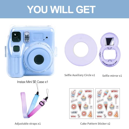 Funda transparente para cámara Fujifilm Instax Mini SE miniatura 5