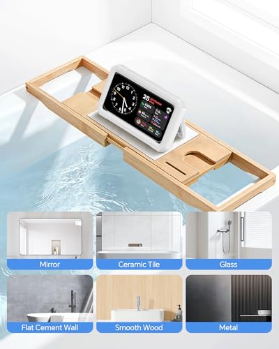 UPRONE Shower Phone Holder Waterproof 480 Rotatable Wall Phone Stand - image 4