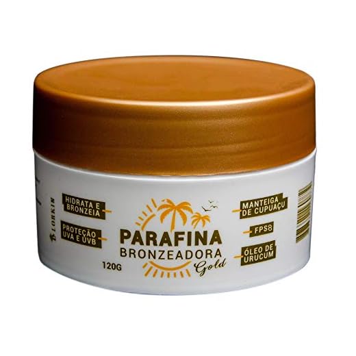 Parafina Bronzeadora GOLD 120g Lorkin FPS8