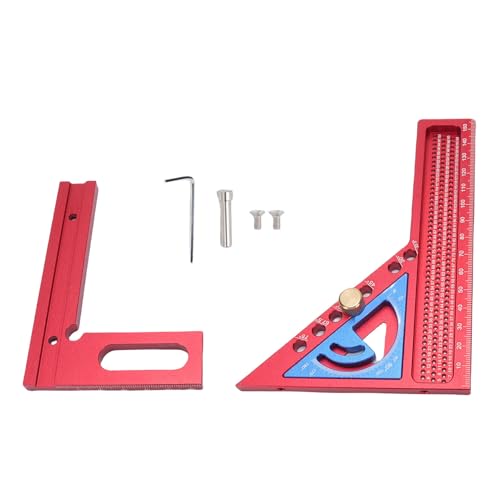 Regla medidora de ángulos múltiple aluminio ajustable 165mm miniatura 1