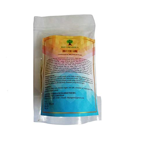 BSD Organics Natural Cinnamon Brown Sugar Body Scrub - 100 Grams