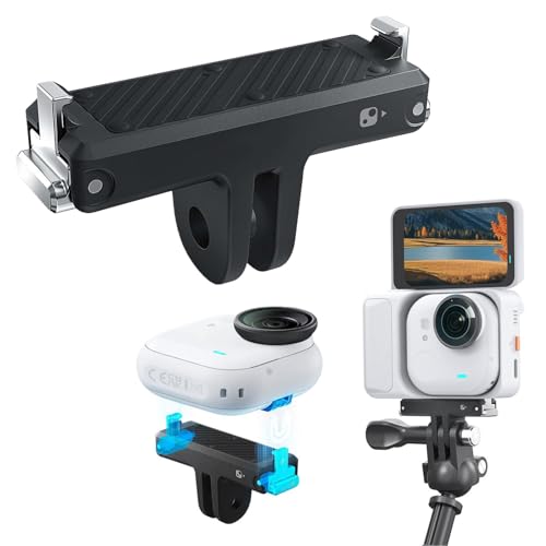 クイックリリースマウント for Insta360 Go Ultra対応 磁気マウント プラスチック製 接続アダプター クイックリリース 14g軽量 防振シリコンパッド 衝撃吸収 滑り止め for Insta360 Go Ultra 対応 アクセサリー