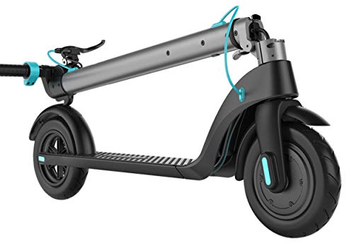 elrofu E-Scooter “X7”, 25 km/h, 350 Watt, 12,5 kg, herausnehmbarer 36 V/5Ah Lithium-Akku, Straßenzulassung: Österreich, Elektro Roller, Elektroroller, E-Roller, Produktvideo, Silber - 2