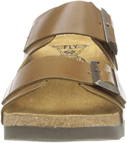 FLY London Womens CAJA721FLY Leather Camel Sandals 7.5-8 US | Image 1