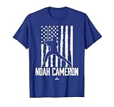 Distressed Flag Swing Noah Cameron Prospect Baseball Fan T-Shirt
