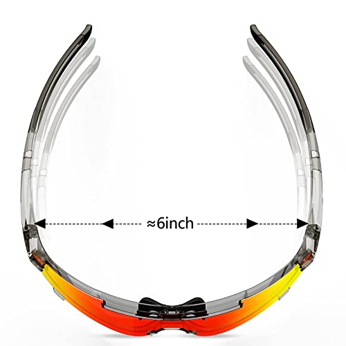 Racyram Polarized Sunglasses For Men Women, Uv400 Protection Sport Glasses For Baseball, Cycling, Running, Softball, Fishing, Mtb Bike(Polarized Red) #TOP2