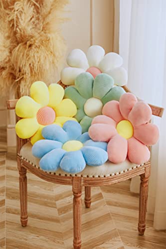 Solaka Flower-Shaped Throw Pillow Cushions For Sofa Office Sedentary Leisure And Comfortable Cushion Green, 15.75Inch #TOP1
