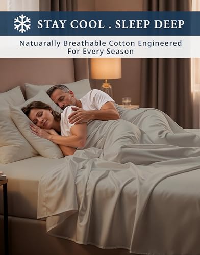 Image of LANE LINEN Twin Size Bed Sheets 100% Egyptian Cotton Sateen - Silver | Twin Bed Sheet Set - 3-Piece Set, Ideal For Dorms And Guest Beds, For Guests And Everyday Use, Guest-Ready Comfort