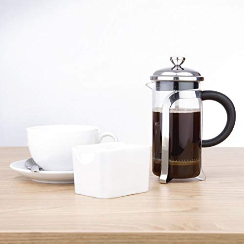 Olympia Cafetiere 3 Cup 350ml Roestvrij Staal Koffiekannen Catering Restaurant - Afbeelding 3