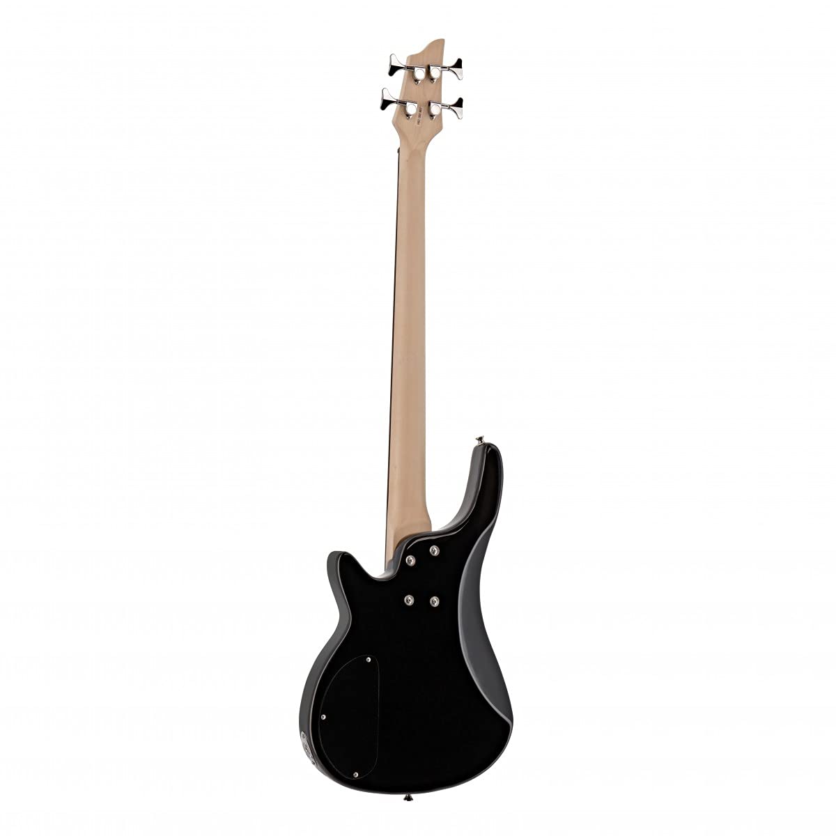 Gear4music Chicago Basso Elettrico per Principianti con Amplificatore Rosso | Corpo ergonomico leggero a larghi cutaway, pickup single e split coil, ampli 15W con EQ 3 bande
